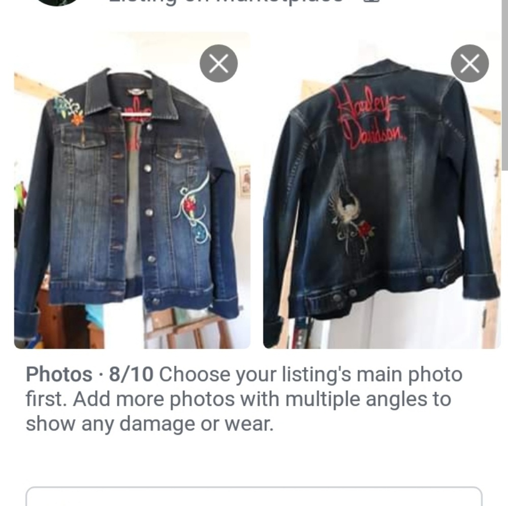 Harley Davidson women Jean Jacket
